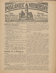 Posłaniec Niedzielny: organ Parafii św. Stanisława BM w Mieście Ostrowie Archidiec. Poznańskiej 1929.05.12 R.3 Nr19