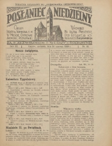 Posłaniec Niedzielny: organ Parafii św. Stanisława BM w Mieście Ostrowie Archidiec. Poznańskiej 1929.06.26 R.3 Nr22