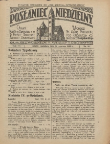 Posłaniec Niedzielny: organ Parafii św. Stanisława BM w Mieście Ostrowie Archidiec. Poznańskiej 1929.06.16 R.3 Nr24