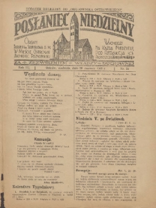 Posłaniec Niedzielny: organ Parafii św. Stanisława BM w Mieście Ostrowie Archidiec. Poznańskiej 1929.06.23 R.3 Nr25