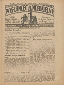 Posłaniec Niedzielny: organ Parafii św. Stanisława BM w Mieście Ostrowie Archidiec. Poznańskiej 1929.07.07 R.3 Nr27
