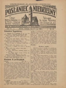 Posłaniec Niedzielny: organ Parafii św. Stanisława BM w Mieście Ostrowie Archidiec. Poznańskiej 1929.07.28 R.3 Nr30