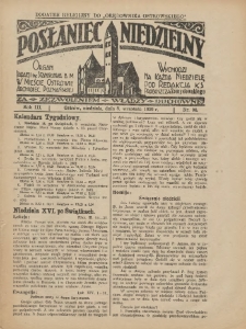 Posłaniec Niedzielny: organ Parafii św. Stanisława BM w Mieście Ostrowie Archidiec. Poznańskiej 1929.09.08 R.3 Nr36