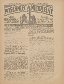 Posłaniec Niedzielny: organ Parafii św. Stanisława BM w Mieście Ostrowie Archidiec. Poznańskiej 1929.10.20 R.3 Nr42