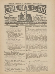 Posłaniec Niedzielny: organ Parafii św. Stanisława BM w Mieście Ostrowie Archidiec. Poznańskiej 1929.12.08 R.3 Nr49