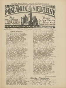 Posłaniec Niedzielny: organ Parafii św. Stanisława BM w Mieście Ostrowie Archidiec. Poznańskiej 1930.03.09 R.4 Nr10