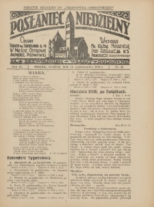 Posłaniec Niedzielny: organ Parafii św. Stanisława BM w Mieście Ostrowie Archidiec. Poznańskiej 1930.10.12 R.4 Nr41