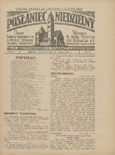 Posłaniec Niedzielny: organ Parafii św. Stanisława BM w Mieście Ostrowie Archidiec. Poznańskiej 1931.02.15 R.5 Nr7