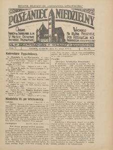 Posłaniec Niedzielny: organ Parafii św. Stanisława BM w Mieście Ostrowie Archidiec. Poznańskiej 1931.05.17 R.5 Nr20
