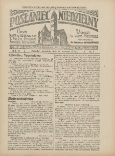 Posłaniec Niedzielny: organ Parafii św. Stanisława BM w Mieście Ostrowie Archidiec. Poznańskiej 1932.01.24 R.6 Nr4
