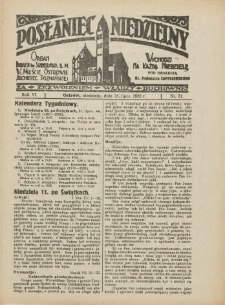 Posłaniec Niedzielny: organ Parafii św. Stanisława BM w Mieście Ostrowie Archidiec. Poznańskiej 1932.07.31 R.6 Nr31
