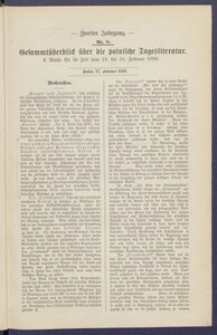 Gesamt&uuml;berblick &uuml;ber die Polnische Tagesliteratur 1893.02.27 R.2 Nr8