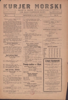 Kurjer Morski Codzienny i Gazeta Dr&oacute;g Żeglownych = Daily Harbour News 1930.02.28 R.4 Nr47
