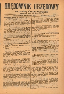 Orędownik Urzędowy na Powiat Ostr&oacute;w-Odolan&oacute;w 1925.06.30 R.74 Nr.25