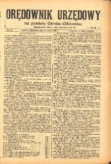 Orędownik Urzędowy na Powiat Ostr&oacute;w-Odolan&oacute;w 1925.06.21 R.74 Nr.29