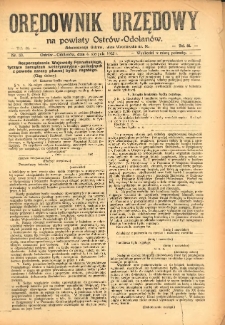 Orędownik Urzędowy na Powiat Ostr&oacute;w-Odolan&oacute;w 1925.08.04 R.74 Nr.33