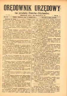 Orędownik Urzędowy na Powiat Ostr&oacute;w-Odolan&oacute;w 1925.09.04 R.74 Nr.39