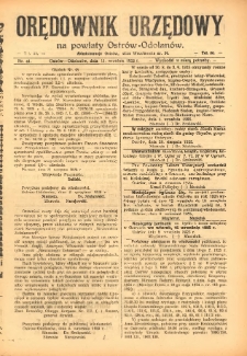 Orędownik Urzędowy na Powiat Ostr&oacute;w-Odolan&oacute;w 1925.09.11 R.74 Nr.41