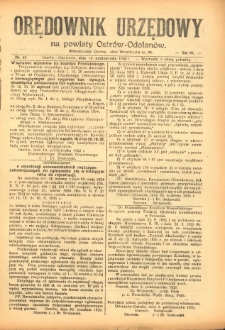 Orędownik Urzędowy na Powiat Ostr&oacute;w-Odolan&oacute;w 1925.10.13 R.74 Nr.46