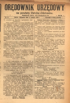 Orędownik Urzędowy na Powiat Ostr&oacute;w-Odolan&oacute;w 1925.12.15 R.74 Nr.57