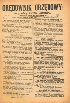 Orędownik Urzędowy na Powiat Ostr&oacute;w-Odolan&oacute;w 1926.01.19 R.75 Nr.3