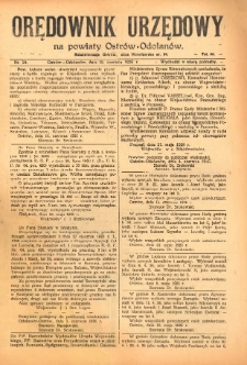 Orędownik Urzędowy na Powiat Ostr&oacute;w-Odolan&oacute;w 1926.06.15 R.75 Nr.24