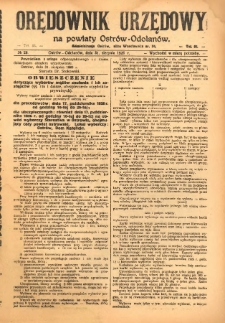Orędownik Urzędowy na Powiat Ostr&oacute;w-Odolan&oacute;w 1926.08.31 R.75 Nr.28