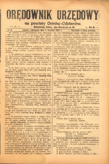 Orędownik Urzędowy na Powiat Ostr&oacute;w-Odolan&oacute;w 1926.09.03 R.75 Nr.29