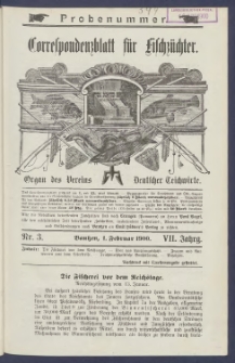 Korrespondenzblatt f&uuml;r Fischz&uuml;chter 1900.02.01 Jg.7 Nr3