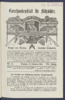 Korrespondenzblatt f&uuml;r Fischz&uuml;chter 1900.02.15 Jg.7 Nr4