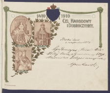 Telegram patriotyczny : 1410-1910 Cel narodowy i dobroczynny [DZS 92 III/22]