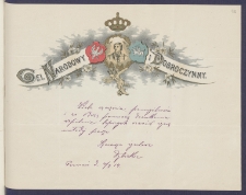Telegram patriotyczny : Cel narodowy i dobroczynny [DZS 92 III/186]