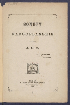 Sonety Nadgoplańskie.