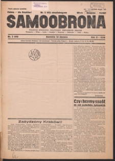 Samoobrona : tygodnik społeczno-polityczny wszystkich stan&oacute;w 1934.01.14, R.2, Nr.3 (44)