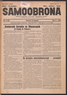 Samoobrona : tygodnik społeczno-polityczny wszystkich stan&oacute;w 1934.01.21, R.2, Nr.4 (45)