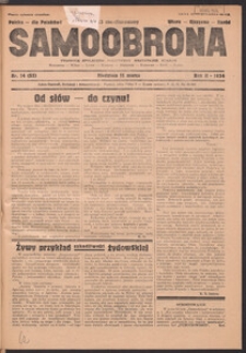 Samoobrona : tygodnik społeczno-polityczny wszystkich stan&oacute;w 1934.03.11, R.2, Nr.14 (55)