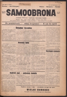Samoobrona : tygodnik społeczno-polityczny wszystkich stan&oacute;w 1934.04.29, R.2, Nr.21 (62)