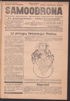 Samoobrona : tygodnik społeczno-polityczny wszystkich stan&oacute;w 1934.12.30, R.2, Nr.57 (97)