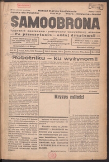 Samoobrona : tygodnik społeczno-polityczny wszystkich stan&oacute;w 1935.01.06, R.2, Nr.1 (99a)