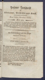 Posener Zeitschrift f&uuml;r Literatur, Geschichte und Kunst.
