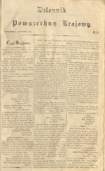Dziennik Powszechny Krajowy. 1831.01.18 Nr17