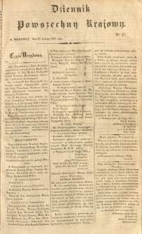 Dziennik Powszechny Krajowy. 1831.02.27 Nr57