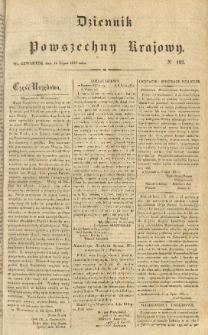 Dziennik Powszechny Krajowy. 1831.07.14 Nr192
