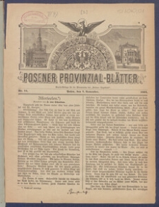 Posener Provinzialbl&auml;tter : Illustrierte Rundschau in Heimat und Fremde 1894.11.04 Nr 44