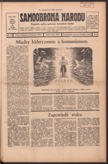 Samoobrona Narodu : tygodnik og&oacute;lno-społeczny wszystkich stan&oacute;w 1939.07.02 R.7 Nr 26