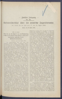 Gesamt&uuml;berblick &uuml;ber die Polnische Tagesliteratur 1903.04.28 R.12 Nr16