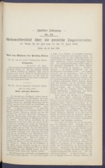 Gesamt&uuml;berblick &uuml;ber die Polnische Tagesliteratur 1903.06.23 R.12 Nr24