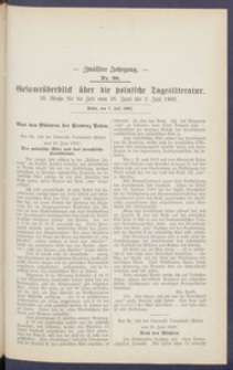 Gesamt&uuml;berblick &uuml;ber die Polnische Tagesliteratur 1903.07.07 R.12 Nr26