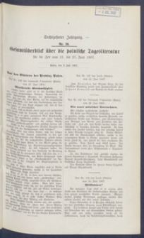 Gesamt&uuml;berblick &uuml;ber die Polnische Tagesliteratur 1907.07.02 R.16 Nr26