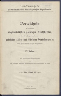 Sonderausgabe des Gesamt&uuml;berblicks &uuml;ber der polnischen Tagesliteratur
